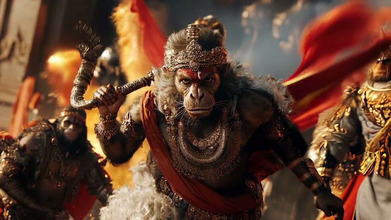 Hanuman leading the vanara army